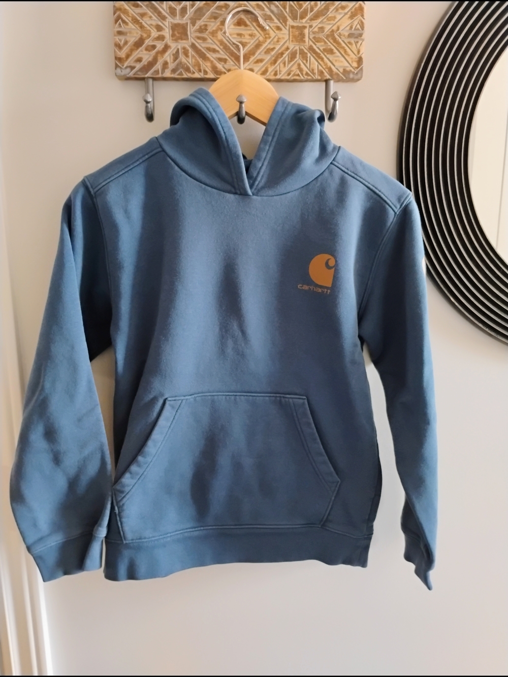 Carhartt Unisex Youth Blue Hooded Pullover